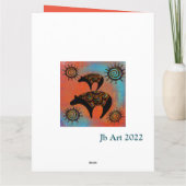 南西部クマアート カード (裏面)