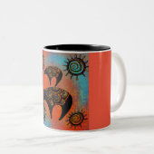 南西部クマ アート ツートーンマグカップ (正面右)