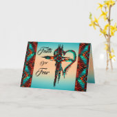 南西部クロス誕生日カード カード (黄色い花)