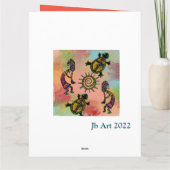 南西部ココペリ アート カード (裏面)