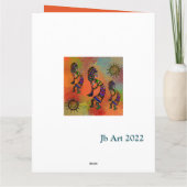 南西部ココペリ アート カード (裏面)