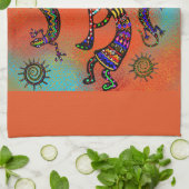 南西部ココペリ アート キッチンタオル (折り畳み)