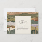 南西部サボテン結婚景観 出欠カード (正面)