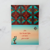 南西部サボテン＆サン 母の日のカード カード (内部)