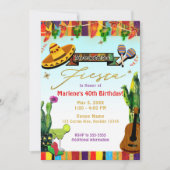 南西部サボテン シンコ デ マヨ フィエスタ パーティー 招待状 (正面)