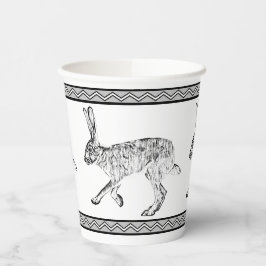 南西部ジャックラビットと幾何学山脈 紙コップ