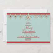 南西部スタイルのクリスマスと新年の挨拶 シーズンカード (正面)