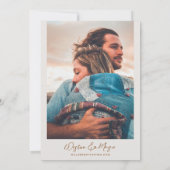 南西部スタイルの結婚式招待状（QRコード付き） 招待状 (裏面)