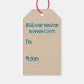 南西部スタイル幾何学キャメロン・ゴージ・デザイン ギフトタグ (裏面)