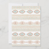 南西部デザートウェディング 招待状 (裏面)