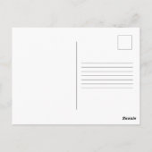 南西部デザートメサとサグアーロの夕日 ポストカード (裏面)