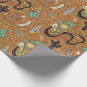 南西部デザートライフクリスマスラッピング紙 ラッピングペーパー (角)