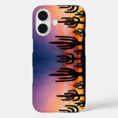 南西部デザートランドスケープサボテンの日の出イメージ Case-Mate iPhoneケース (裏面)