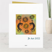 南西部トカゲの芸術 カード (裏面)