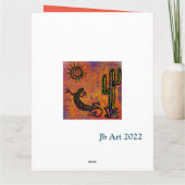 南西部トカゲ アート カード (裏面)