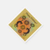 南西部トカゲ アート スタンダードカクテルナプキン (角)