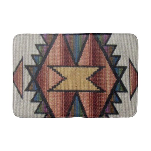 南西部パターンおもしろいバスマット バスマット (正面)