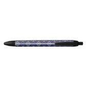南西部ブルーアンドグレー柄 黒ボールペン (裏面)