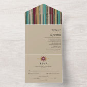 南西部ボホサマー結婚ズ オールインワン招待状 (内側)