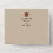 南西部ボホサマー結婚ズ オールインワン招待状 (裏面)