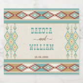 南西部ボホ族結婚部族パーソナライズされた ビールラベル (シングルラベル)