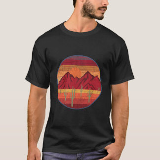 南西部山地の砂漠の風景 Tシャツ