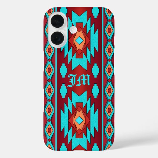 南西部幾何学エスニック Case-Mate iPhoneケース (裏面)