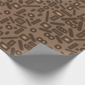 南西部族抽象芸術パターンアートデザイン ラッピングペーパー (角)