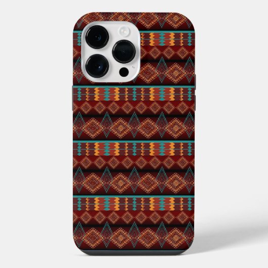 南西部民族パターン iPhoneケース (裏面)