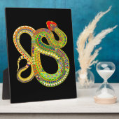 南西部砂漠のガラガラヘビ フォトプラーク (側面)