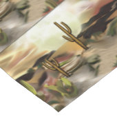 南西部砂漠の日の出抽象アート ショートテーブルランナー (コーナー)