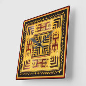 南西部部族岩石の壁時計 スクエア壁時計 (傾斜)