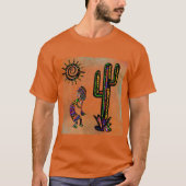 南西部 ココペリ アート Tシャツ (正面)
