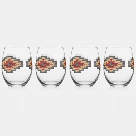 南西部 ステムなしワイングラス (正面)