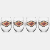 南西部 ステムなしワイングラス (左)