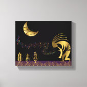 南西金ゴールドココペリ壁 キャンバスプリント (正面)