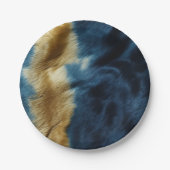 南西金ゴールドブルーコウィド ペーパープレート (正面)