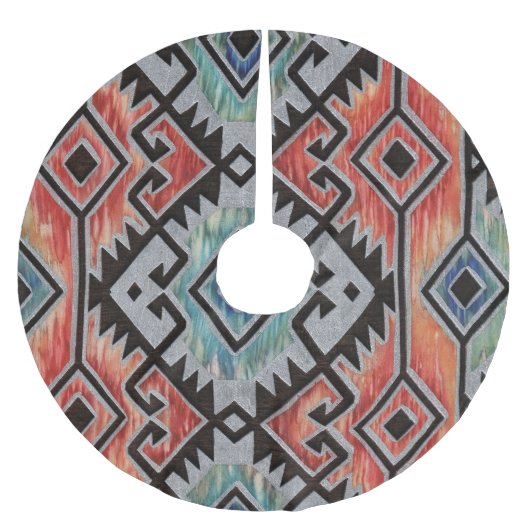 南西銀 ブラッシュドポリエステルツリースカート (正面)