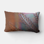 南西銅の羽のデザインのLUMBARの枕 ランバークッション (裏面)