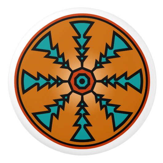 南西陶磁器のノブ セラミックノブ (正面)