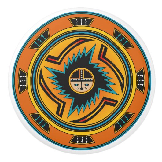 南西陶磁器のノブ セラミックノブ (正面)