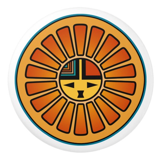 南西陶磁器のノブ セラミックノブ (正面)