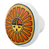 南西陶磁器のノブ セラミックノブ (右)