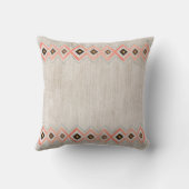 南西雄牛のスカルおよび種族パターン クッション (裏面)