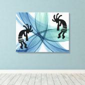 南西鮮やかココペリ キャンバスプリント (インサイチュ (ウッドフロア))