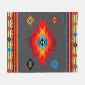 南西7、変更できる色 フリースブランケット (正面(横))