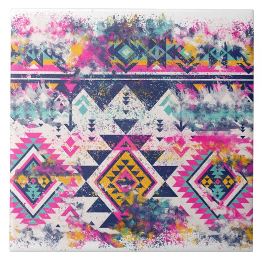 南西/アステカ/デザインセイタリアンラミックスタイル タイル (正面)