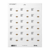 南西 – 差出人住所 ラベル (フルシート)