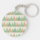 南西Geoのステップ|のティール(緑がかった色)及び珊瑚の三角形 キーホルダー (裏面)