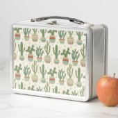 南西Geoのステップ|サボテンパターン メタルランチボックス (インサイチュ)